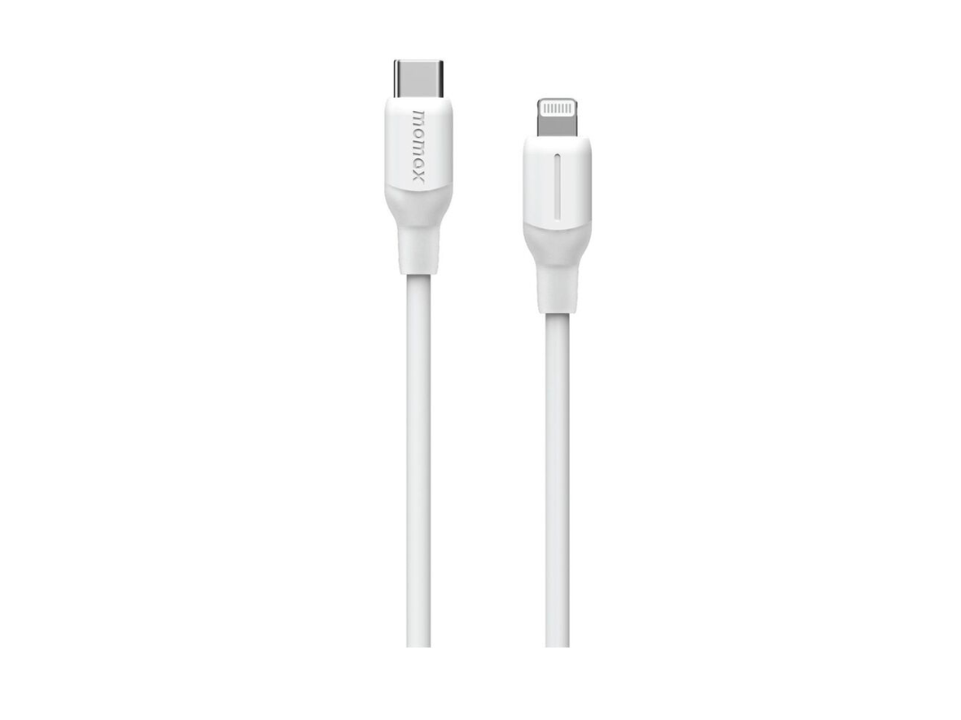 Buy Momax 1-Link Flow 35W USB-C to Lightning Cable 1.2m - White in Qatar Buy Momax 1-Link Flow 35W USB-C to Lightning Cable 1.2m - White in Qatar